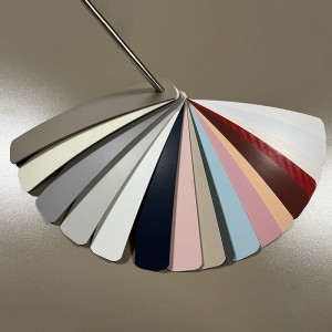 PVC Troscán gráin adhmaid imeall swatches banding